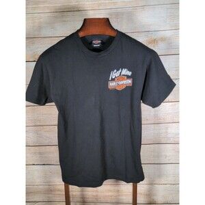 Harley Davidson Black/Orange Mens Short Sleeve Tshirt 2017 Falcons Fury Size MED